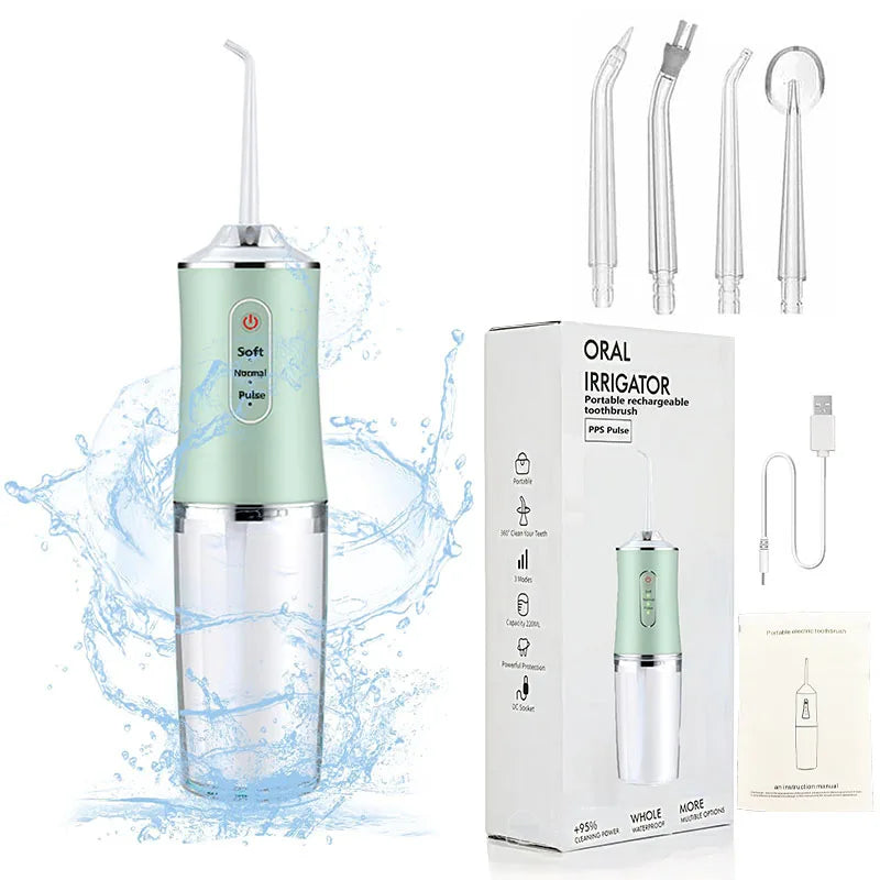 Powerful Water Oral Irrigation Irrigator Jet Ultrasound Air Ipx7 Waterproof Mouthwash Machines Dental Floss Flosser Irigator